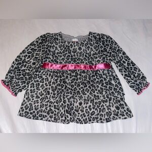 Healthtex Gray Leopard Print Baby Top